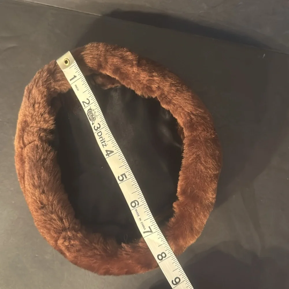 Vintage Mouton Shearling Fur Pill Box Hat - Picture 15 of 15